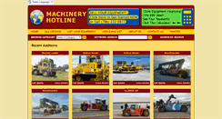 Desktop Screenshot of machineryhotline.com