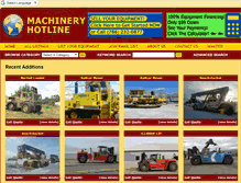 Tablet Screenshot of machineryhotline.com